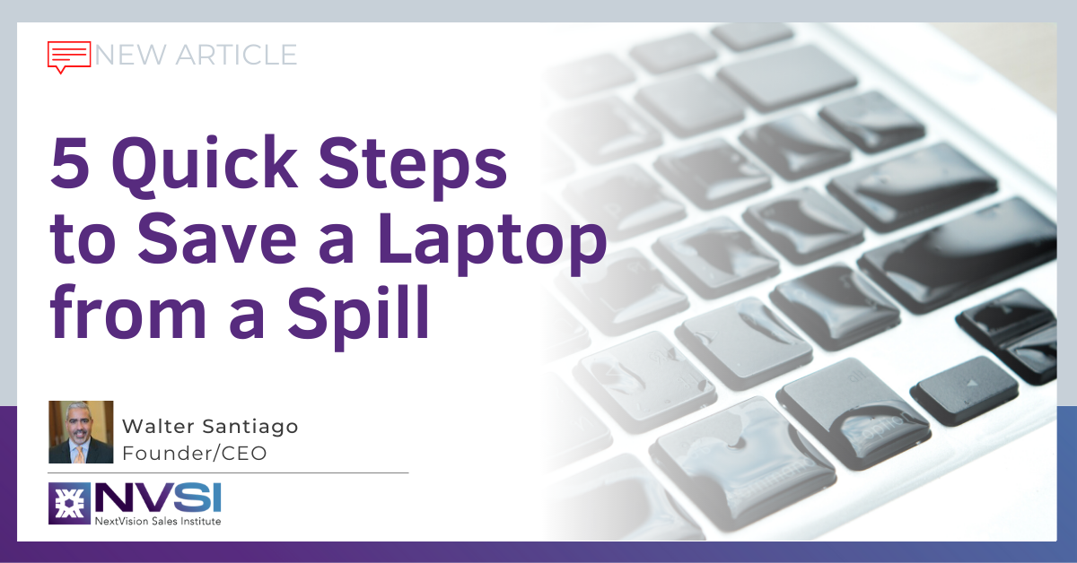 5 Quick Steps to Save a Laptop from a Spill