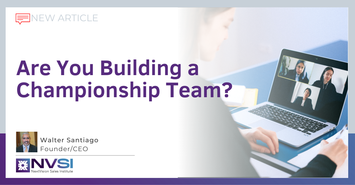 Are You Building a Championship Team?